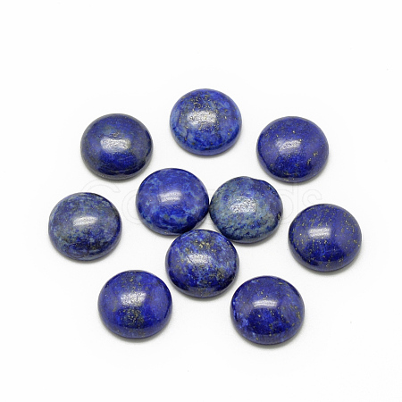 Natural Lapis Lazuli Cabochons G-R416-12mm-33-1