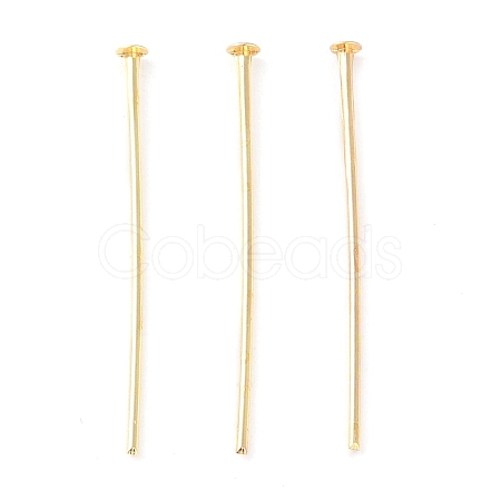 Brass Flat Head Pins KK-N254-47C-G-1