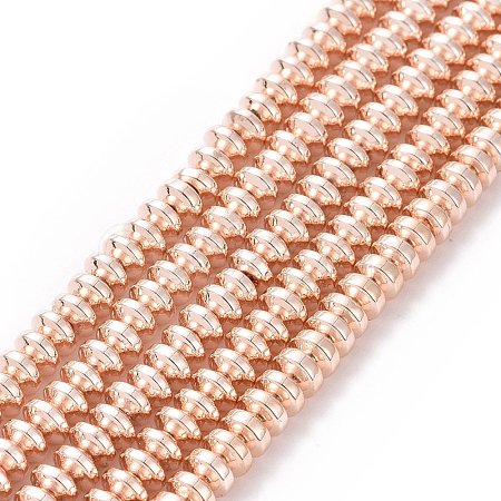 Electroplate Non-magnetic Synthetic Hematite Beads Strands G-L485-04B-LRG-1