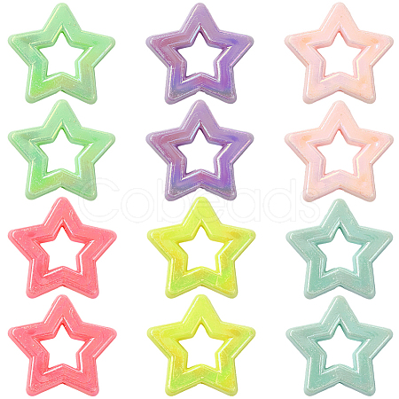 100Pcs Opaque Acrylic Beads SACR-SP0001-32-1