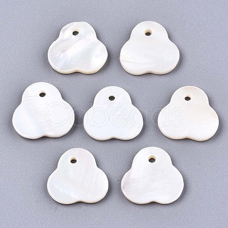 Natural Freshwater Shell Charms SHEL-S276-115-1