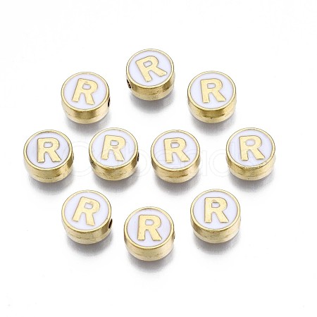 Alloy Enamel Beads X-ENAM-N052-006-01R-RS-1