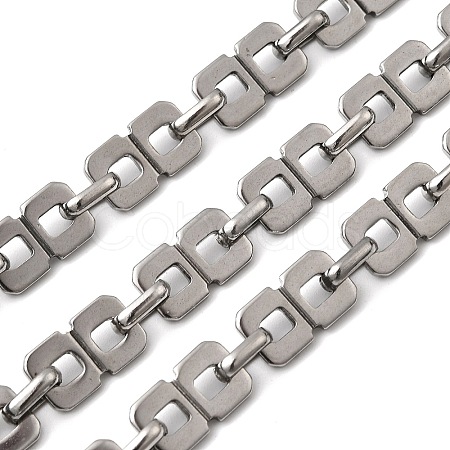 304 Stainless Steel Rectangle Link Chains CHS-Z007-13P-1