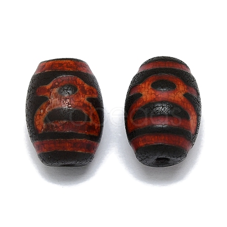 Tibetan Style dZi Beads G-Q166-01A-1