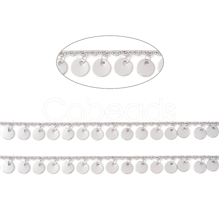 Tarnish Resistant 304 Stainless Steel Cable Chains CHS-F018-01P-1