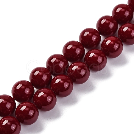 Baking Paint Glass Beads GLAA-Z010-01F-1