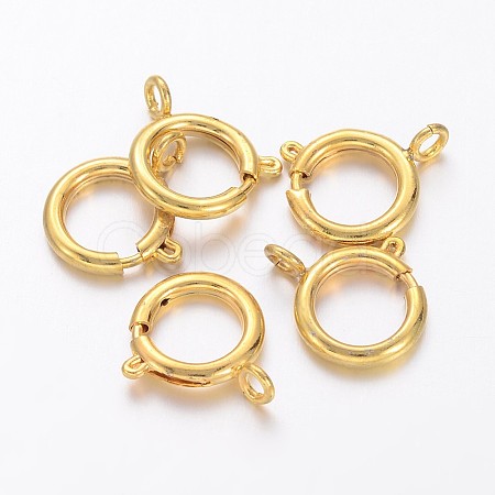 Brass Spring Ring Clasps LS-KK-H419-G-1