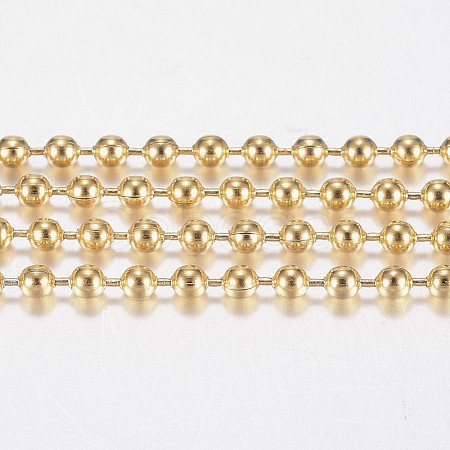 Handmade Ion Plating(IP) 304 Stainless Steel Ball Chains STAS-F136-17G-10m-1