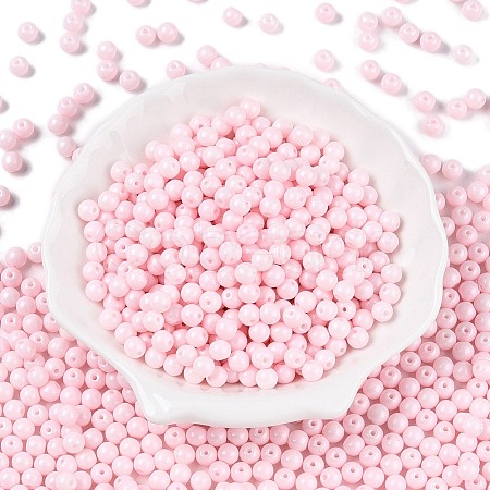Opaque Baking Paint Glass Beads DGLA-T004-02F-1