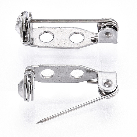 Non-Tarnish 304 Stainless Steel Pin Brooch Back Bar Findings STAS-Q184-04A-1