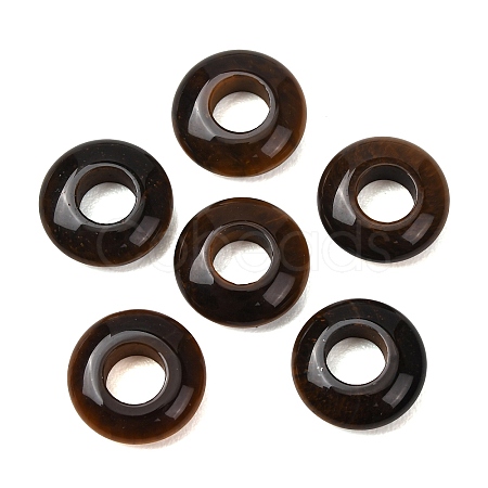 Natural Tiger Eye European Beads G-C134-01L-1
