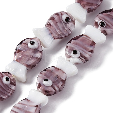 Handmade Lampwork Beads Strands LAMP-G154-07L-1