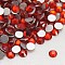 Glass Flat Back Rhinestone, Grade A, Back Plated, Faceted, Half Round, Light Siam, SS5, 1.7~1.8mm, 1440pcs/bag