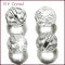 Imitation Austrian Crystal Beads, Grade AAA, K9 Glass, Faceted(32 Facets), Round, Clear, 4mm, Hole: 0.7~0.9mm