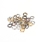 Brass Jump Rings, Open Jump Rings, Mixed Color, 18 Gauge, 6x1mm, Inner Diameter: 4mm, 500g