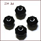 Imitation Austrian Crystal Beads, Grade AAA, Faceted, Octagon, Black, 6x4mm, Hole: 0.7~0.9mm