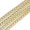 Unwelded Aluminum Curb Chains, Light Gold, 9x6.8x1.8mm