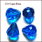 Imitation Austrian Crystal Beads, Grade AAA, K9 Glass, Faceted, Drop, Dodger Blue, 8x10mm, Hole: 0.9~1mm