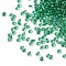 Cubic Zirconia Cabochons, Faceted Diamond, Green, 1.2x1mm