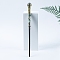 Natural Aventurine Magic Wand, Wood Cosplay Magic Wand, for Witches and Wizards, 260mm