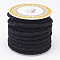 Nylon Threads, Black, 5mm, about 4.37 yards(4m)/roll