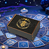 Rectangle Engraved Plywood Wooden Tarot Storage Boxes with Sliding Lid CON-WH20008-10C-6