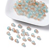 Baking Paint Imitation Jade Glass Round Bead Strands DGLA-YW0001-19F-1