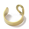 Real 18K Gold Plated 304 Stainless Steel Initial Letter Open Cuff Ring RJEW-H215-09G-02-3