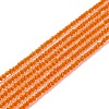 Transparent Glass Beads Strands GLAA-C019-01A-14-1
