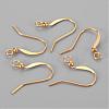 Brass French Earring Hooks X-KK-Q369-G-1