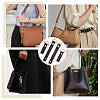 4Pcs 2 Colors Imitation Leather Suspension Clasps PURS-PH0001-31-5