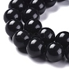 Natural Black Stone Beads Strands G-I288-A02-12mm-3