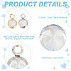 120Pcs 2 Colors Brass Micro Pave Cubic Zirconia Charms FIND-HY0003-62-5