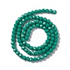 Faceted(32 Facets) Glass Beads Strands LS-EGLA-J042-36B-11-2