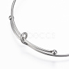 Tarnish Resistant Adjustable 304 Stainless Steel Bangles X-BJEW-H522-01P-4