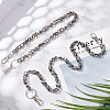 ARRICRAFT 2Pcs 2 Style Zinc Alloy Skull Link Chain Waist Belt AJEW-AR0001-75-4