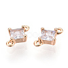 Long-Lasting Plated Brass Cubic Zirconia Links X-KK-K204-105G-NF-2