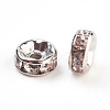 Brass Rhinestone Spacer Beads RB-A014-Z6mm-01P-2