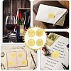 40 Sheets 4 Styles Plastic Self Adhesive Gold Foil Embossed Stickers DIY-CP0010-39-5