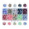 Rainbow ABS Plastic Imitation Pearl Beads OACR-CJ0001-02-1