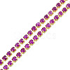 Brass Rhinestone Strass Chains CHC-N017-003B-B07-2