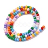 Baking Paint Glass Beads Strands LAMP-R020-03C-3