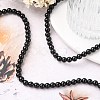 Synthetic Black Stone Beads Strands GSR6mmC044-6