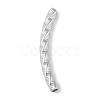 304 Stainless Steel Curved Tube Beads STAS-M071-03F-P-2
