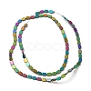 Electroplated Synthetic Non-Magnetic Hematite Beads Strands G-E610-A01-RC-2