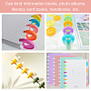 80Pcs 8 Styles Heart Plastic Loose Leaf Ring Round Binder Discs DIY-PH0009-08-4