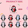 12Pcs 4 Colors Christmas Themed Food Grade Eco-Friendly Silicone Focal Beads SIL-SZ0001-15-2
