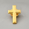 Cross Alloy Pin Brooches LS-AJEW-WH0695-004A-G-1