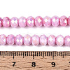 Anti-Tarnish Electroplate Rondelle Glass Beads Strands EGLA-T021-6mm-17-02-4
