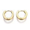 304 Stainless Steel Huggie Hoop Earrings EJEW-O087-09H-1